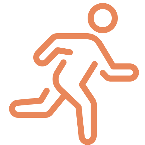 Person running icon